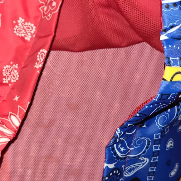 New Bleecker and Mercer Bandanna Patchwork lined windbreaker size S - Picture 6 of 7